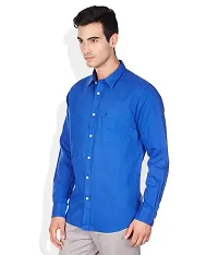 Fashionbazaar4u Men's Regular Fit Casual Shirt (Medium, Blue)-thumb1