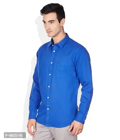 Fashionbazaar4u Men's Regular Fit Casual Shirt (Medium, Blue)-thumb2