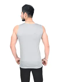 Fashionbazaar4u Sando for Men Track and Training Wear Tank Top for Men, Skin Friendly Gym Vest for Men Gray-thumb3