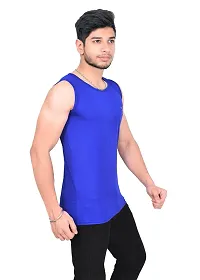 Fashionbazaar4u Sando for Men Track and Training Wear Tank Top for Men, Skin Friendly Gym Vest for Men Royal Blue-thumb2