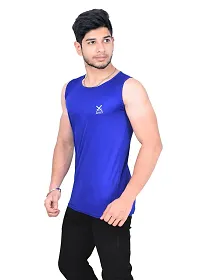 Fashionbazaar4u Sando for Men Track and Training Wear Tank Top for Men, Skin Friendly Gym Vest for Men Royal Blue-thumb1