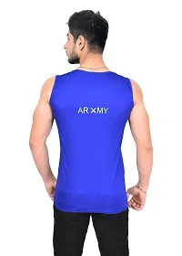 Fashionbazaar4u Sando for Men Track and Training Wear Tank Top for Men, Skin Friendly Gym Vest for Men Royal Blue-thumb3