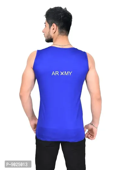 Fashionbazaar4u Sando for Men Track and Training Wear Tank Top for Men, Skin Friendly Gym Vest for Men Royal Blue-thumb4