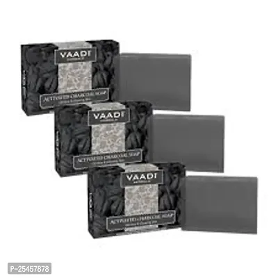 Charcoal Soap for Men and women ( pack of 3) | 99.9% Germ Protection| Moisturising Bathing Soap Bar| Lasting Freshness  Nourishment