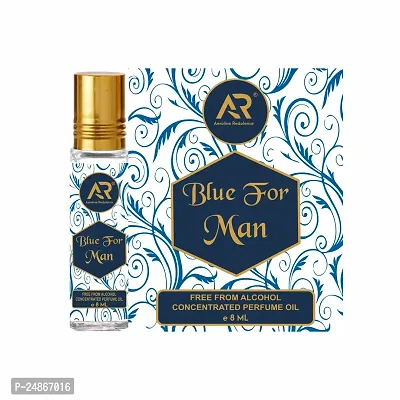 BLUE FOR MEN ATTAR 8ML WITH GIFT BOX LONG LASTING ATTAR DUBAI ATTAR AEROLINE REDOLENCE PERFUME-thumb0
