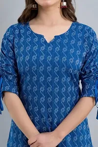 Women Kurti Blue-thumb3