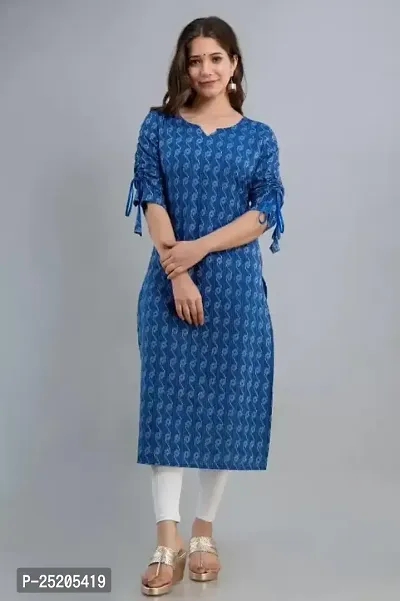 Women Kurti Blue-thumb3