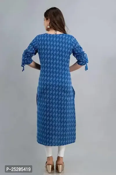 Women Kurti Blue-thumb2