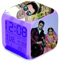 SHRI Krishna Date-Time-Temperature Automatic 7 Colour Shri Krishna Changing Glowing Digital LED Alarm Clock for Bedroom, Table, Desk, Kids Room (Multicolour)-thumb4