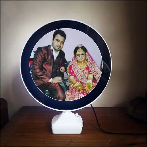 SHRI KRISHNA Personalized Customized Magic Mirror Photo Frame with LED Lights for Home