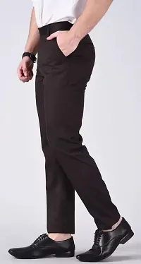 Stylish Multicoloured Cotton Blend Solid Trouser For Men-thumb4