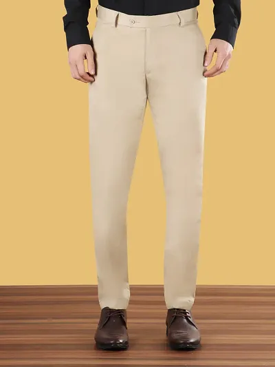 Stylish Blend Solid Formal Trouser For Men