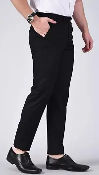 Stylish Multicoloured Cotton Blend Solid Trouser For Men-thumb2