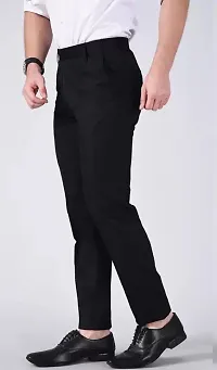 Stylish Multicoloured Cotton Blend Solid Trouser For Men-thumb2