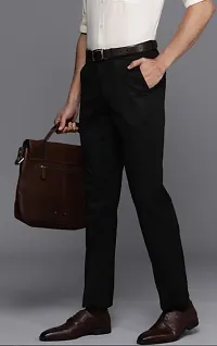 Trendy Stylish Black Formal Trouser for Men-thumb3