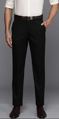 Trendy Stylish Black Formal Trouser for Men-thumb1