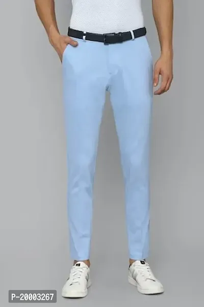 Pesado SkyBlue Formal Trouser For Men's-thumb0