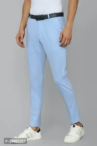 Pesado SkyBlue Formal Trouser For Men's-thumb3