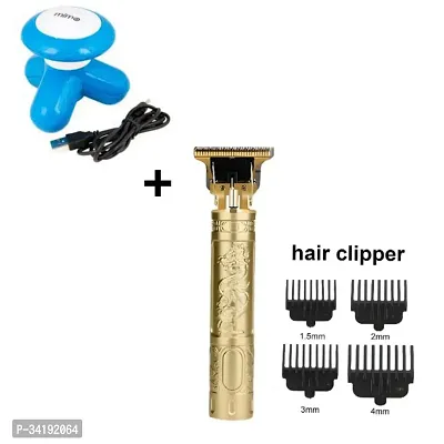 Mini Body Massager and T9 Rechargeable Hair Trimmer Combo