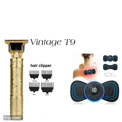 Mini Body Massager and T9 Rechargeable Hair Trimmer Combo