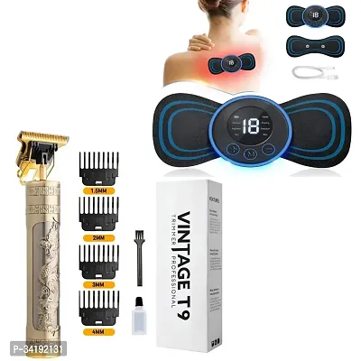 Mini Body Massager and T9 Rechargeable Hair Trimmer Combo