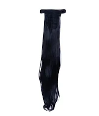 La Belleza 18 Inch Long Black Color Ponytail Scale Straight Hair Wig/Extension Synthetic Hairs for Girls and Women-thumb4