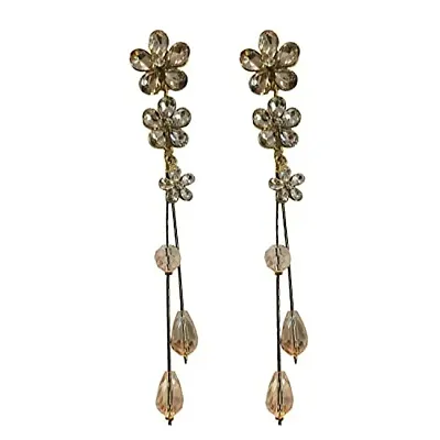 Flower Hanging Earrings  Posh Totty Designs