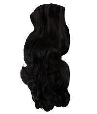 La Belleza Women's 5 Clip 24 Inch Natural Black Curly/Wavy Hair Extension Pack of 1-thumb4