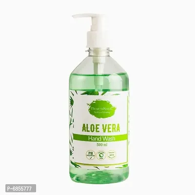 Beautisoul Aloe vera Handwash with Pure Aloe vera and Glycerin - 500 ml Pump | pH balanced| Made in India | Cruelty Free | Germ protection