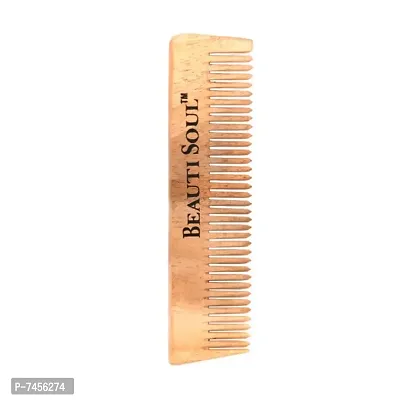 Beautisoul Neem Wood Pocket Comb For Men | Organic Neem Comb Small for Hair fall Control and Hair Growth | Natural and Eco-friendly Hair Comb for Daily Use