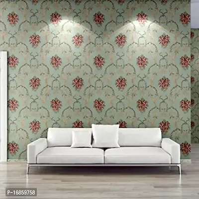 Floral pattern Self adhesive wallpaper for wall decoration(500 x 45 cm)Model-02-thumb5