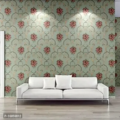 Floral pattern Self adhesive wallpaper for wall decoration(500 x 45 cm)Model-53-thumb5