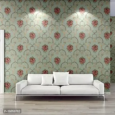 Floral pattern Self adhesive wallpaper for wall decoration(500 x 45 cm)Model-07-thumb5