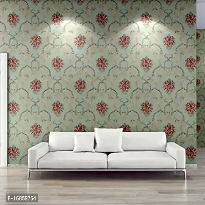 Floral pattern Self adhesive wallpaper for wall decoration(500 x 45 cm)Model-54-thumb5