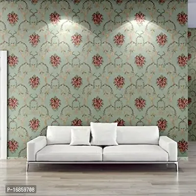 Floral pattern Self adhesive wallpaper for wall decoration(500 x 45 cm)Model-15-thumb5