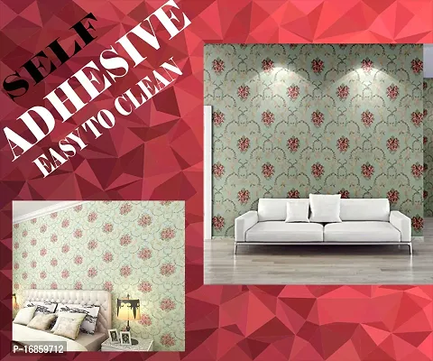 Floral pattern Self adhesive wallpaper for wall decoration(500 x 45 cm)Model-19