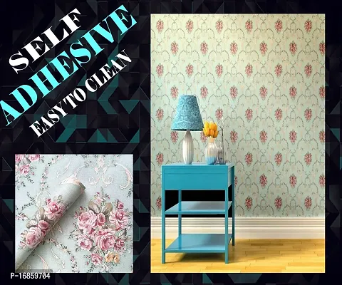 Floral pattern Self adhesive wallpaper for wall decoration(500 x 45 cm)Model-12