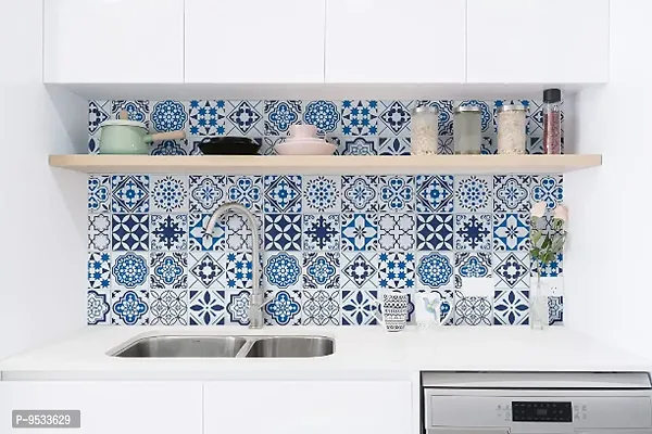 Kitchen Backsplash Wallpaper Peel and Stick Aluminum Foil Contact Paper Self Adhesive Oil-Proof Heat Resistant Wall Sticker for Countertop Drawer Liner Shelf Liner-thumb4