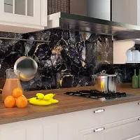 Kitchen Backsplash Wallpaper Peel and Stick Aluminum Foil Contact Paper Self Adhesive Oil-Proof Heat Resistant Wall Sticker for Countertop Drawer Liner Shelf Liner-thumb2