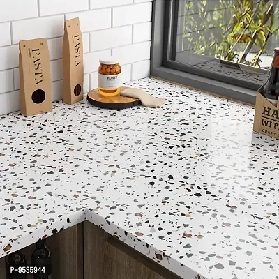 Kitchen Backsplash Wallpaper Peel and Stick Aluminum Foil Contact Paper Self Adhesive Oil-Proof Heat Resistant Wall Sticker for Countertop Drawer Liner Shelf Liner-thumb2