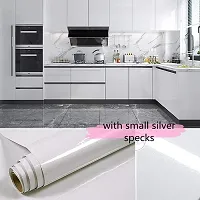 Kitchen Backsplash Wallpaper Peel and Stick Aluminum Foil Contact Paper Self Adhesive Oil-Proof Heat Resistant Wall Sticker for Countertop Drawer Liner Shelf Liner-thumb4