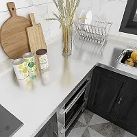 Kitchen Backsplash Wallpaper Peel and Stick Aluminum Foil Contact Paper Self Adhesive Oil-Proof Heat Resistant Wall Sticker for Countertop Drawer Liner Shelf Liner-thumb2