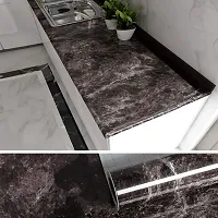 Kitchen Backsplash Wallpaper Peel and Stick Aluminum Foil Contact Paper Self Adhesive Oil-Proof Heat Resistant Wall Sticker for Countertop Drawer Liner Shelf Liner-thumb4