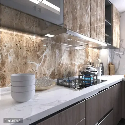 Kitchen Backsplash Wallpaper Peel and Stick Aluminum Foil Contact Paper Self Adhesive Oil-Proof Heat Resistant Wall Sticker for Countertop Drawer Liner Shelf Liner