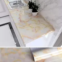 Kitchen Backsplash Wallpaper Peel and Stick Aluminum Foil Contact Paper Self Adhesive Oil-Proof Heat Resistant Wall Sticker for Countertop Drawer Liner Shelf Liner-thumb2