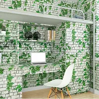 Leafy Look Self Adhesive Wallpaper (40 x 500 cm, Multicolour)-thumb3