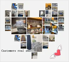 &nbsp;Kitchen Backsplash Self Adhesive Wallpaper Foil Stickers Oil Proof and for Waterproof Stove in Kitchen-thumb2