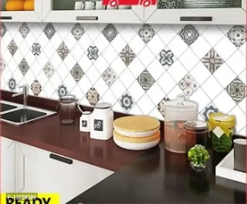 &nbsp;Kitchen Backsplash Self Adhesive Wallpaper Foil Stickers Oil Proof and for Waterproof Stove in Kitchen-thumb3