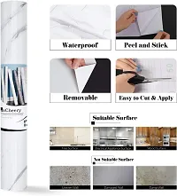 Kitchen Backsplash Wallpaper Peel and Stick Aluminum Foil Contact Paper Self Adhesive Oil-Proof Heat Resistant Wall Sticker for Countertop Drawer Liner Shelf Liner-thumb3