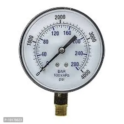 Series Steel Dual Scale Economical All Purpose Pressure Gauge with Brass Internals-thumb0